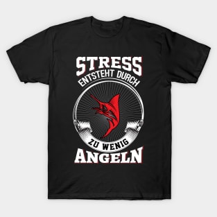 Fishing shirt. Stress arises from insufficient fishing. T-Shirt